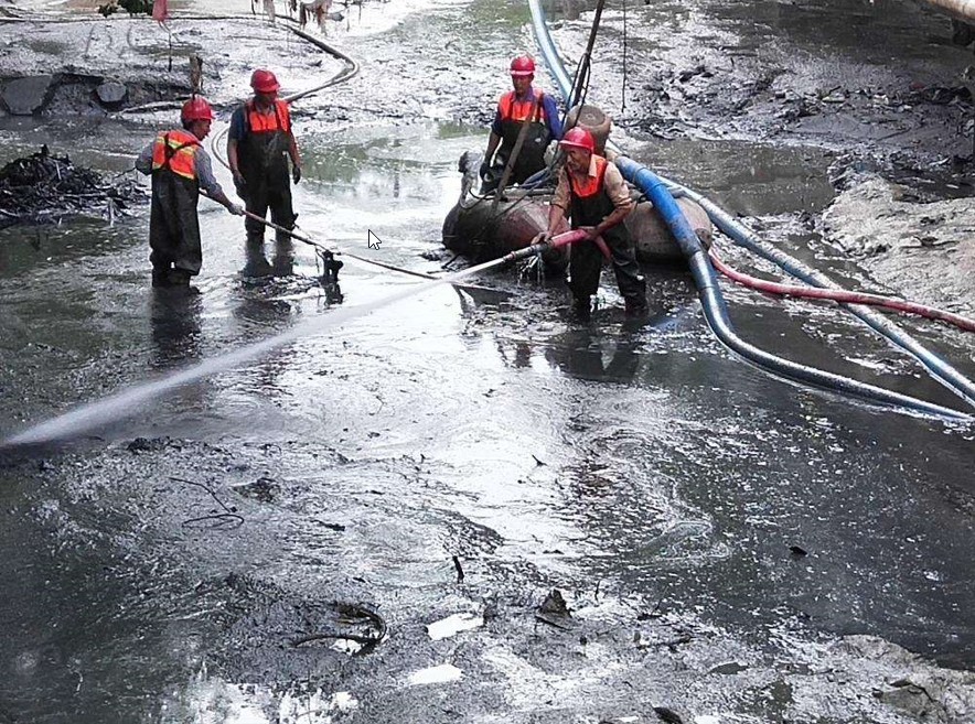 清洗黏土泥土、河道管道疏浚